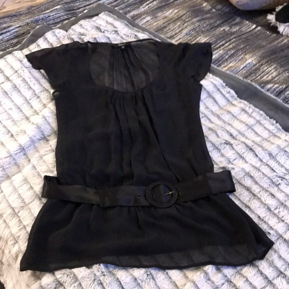 Beautiful 100% silk express sheer blouse